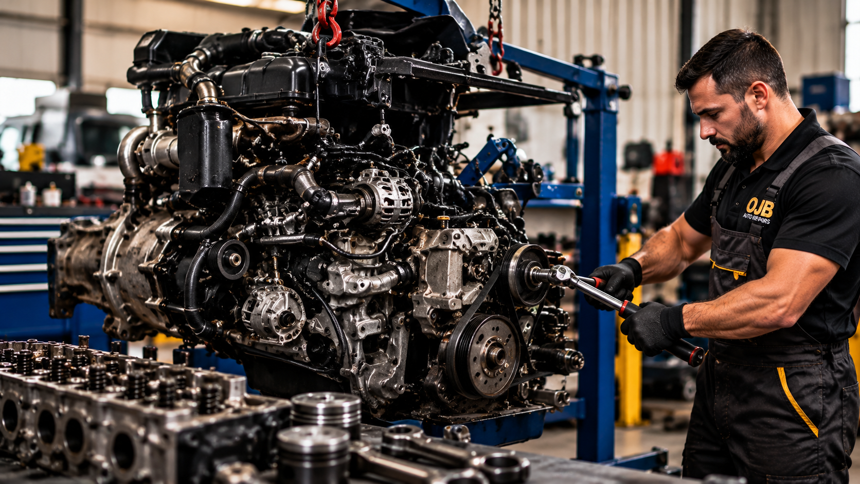 Engine overhaul and rebuild work