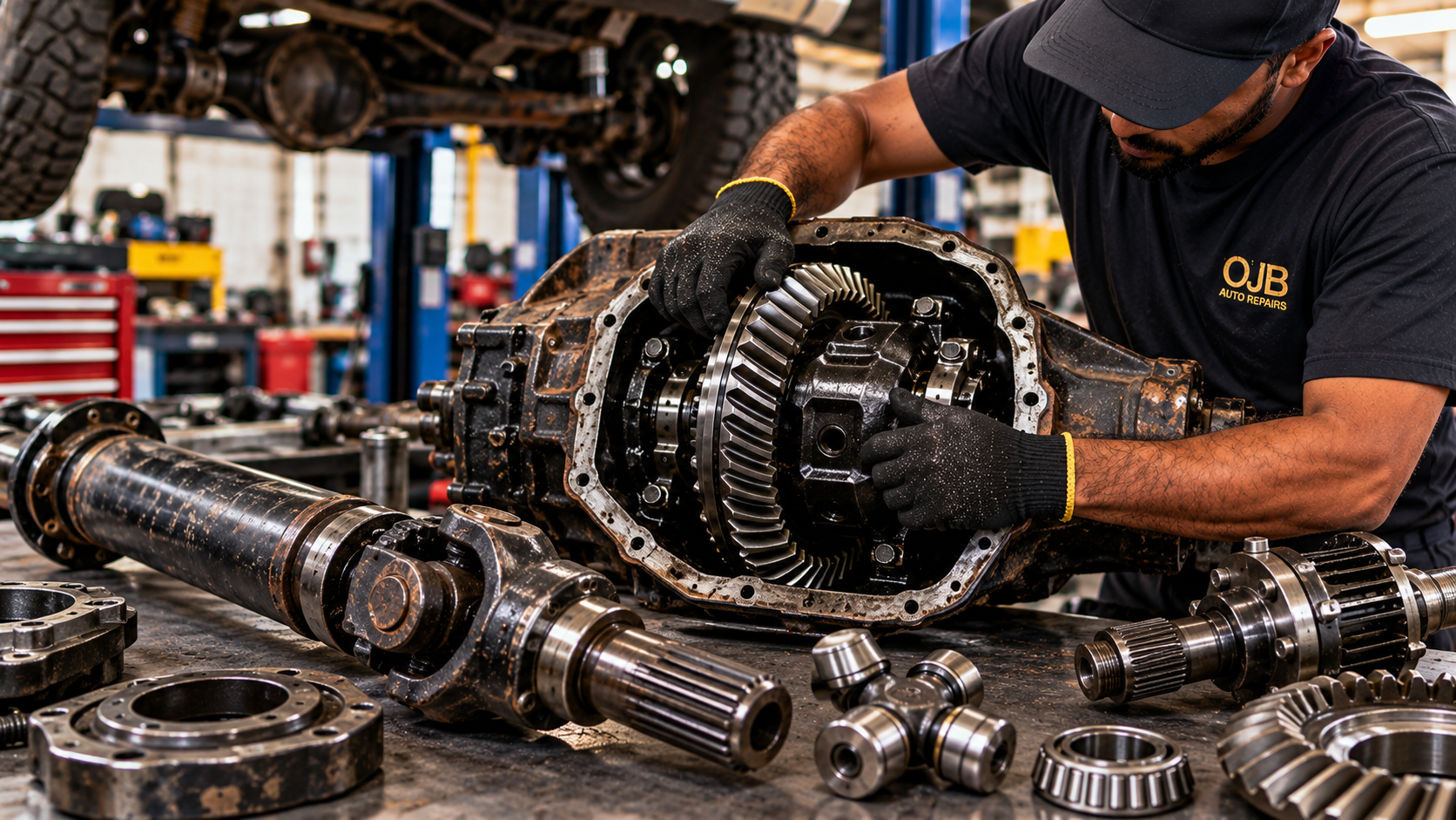 Differential and propshaft components