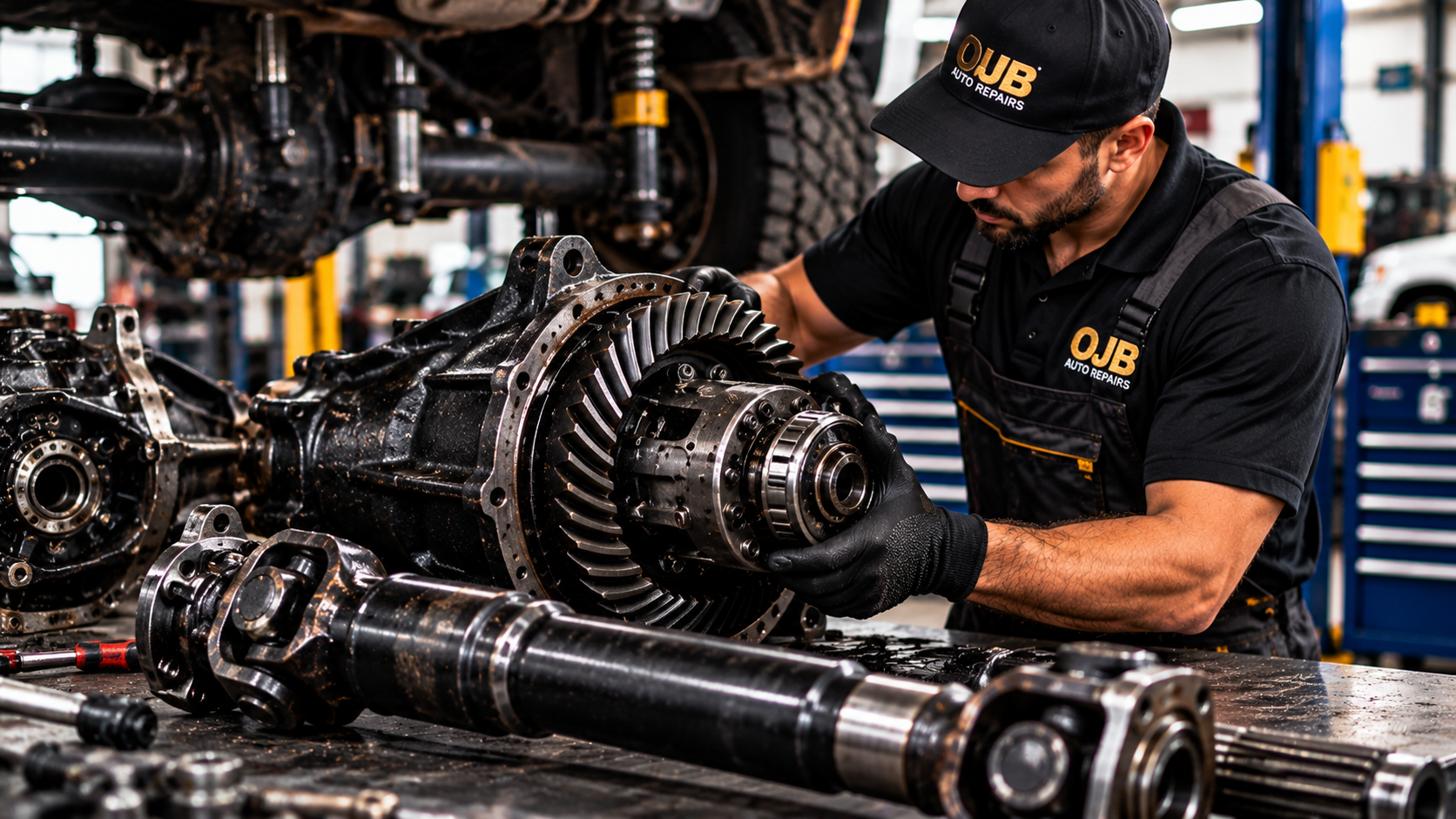 Differential and propshaft components