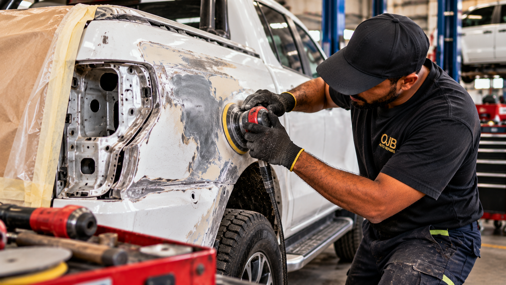 Vehicle body repair work
